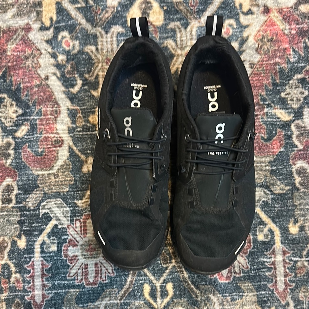 On Running womens Black waterproof Athletic Sneakers